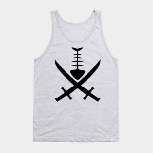 Pirate Cat tattoed symbol Tank Top